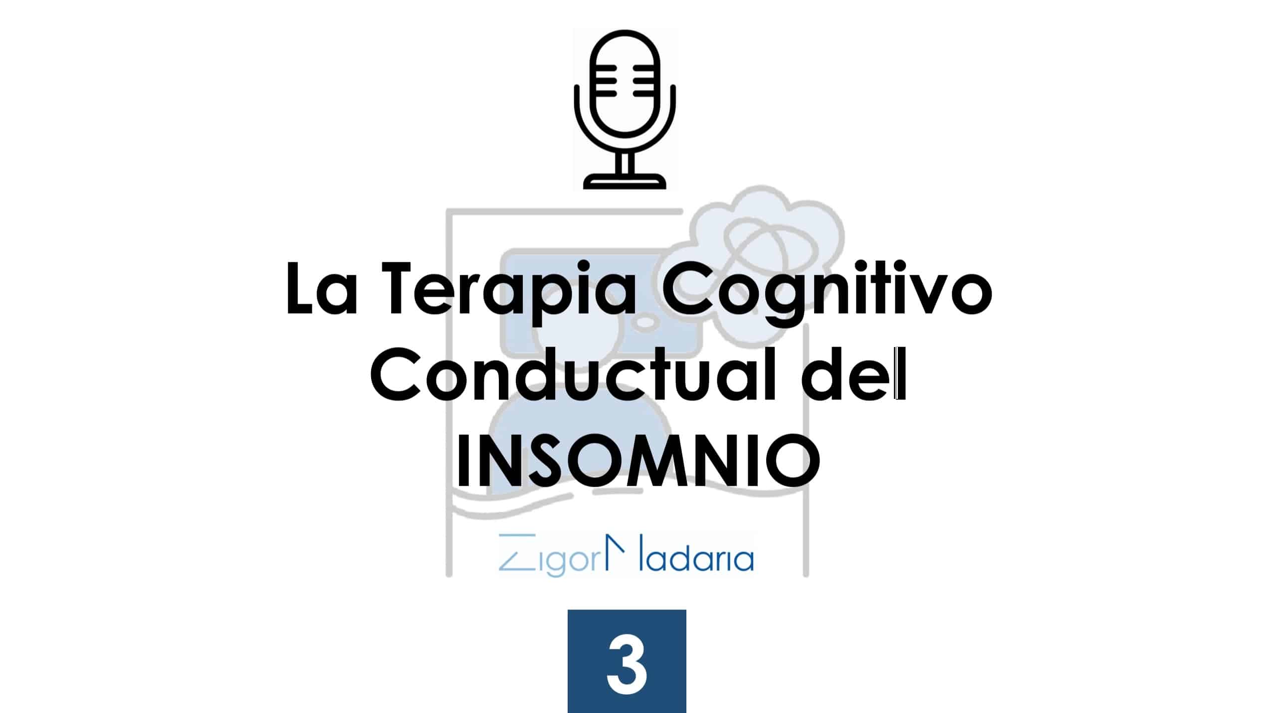 3. La Terapia Cognitivo Conductual del Insomnio